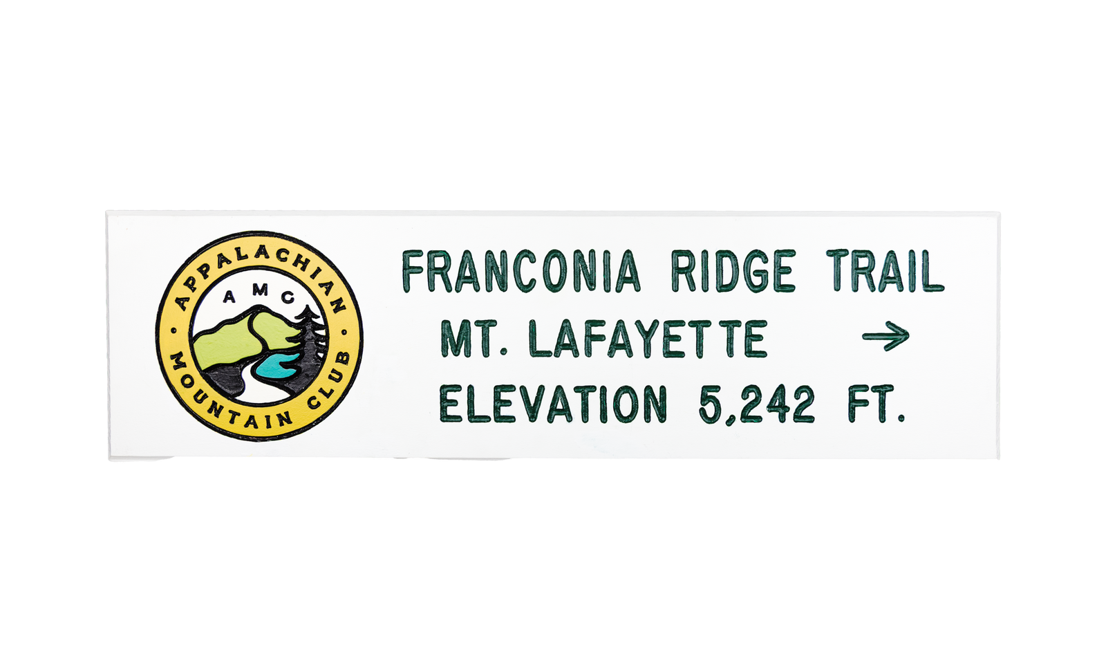 Franconia Ridge Replica Trail Sign