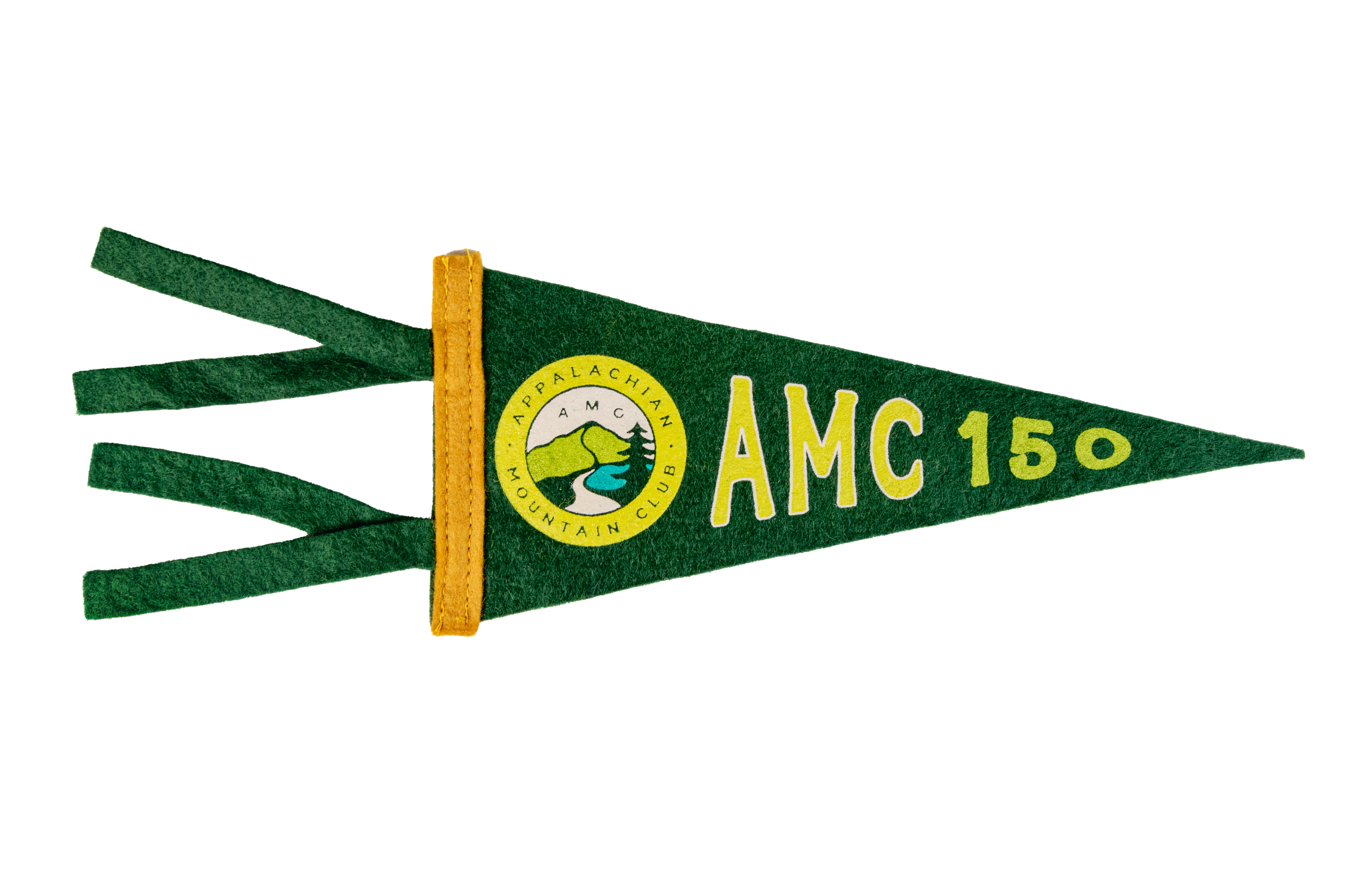 AMC 150 Wool Felt Pennant Flag - Appalachian Mountain Club Store
