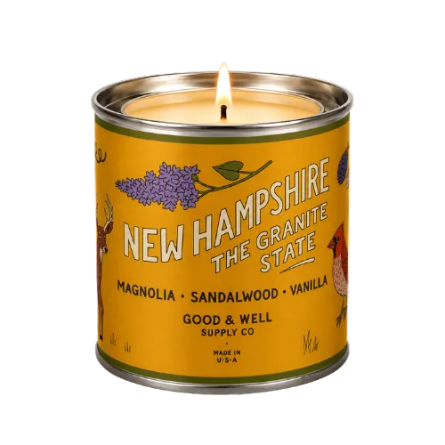 New Hampshire State Candle