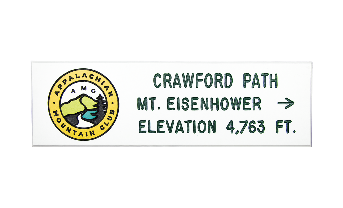 Crawford Path Replica Trail Sign