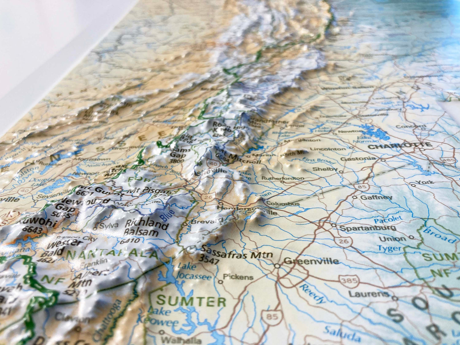 3D Wall Map of the Appalachian Trail (Unframed)