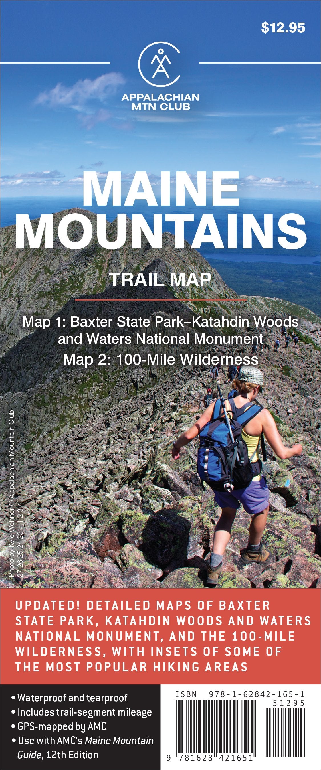 Maine Mountains Trail Map 1-2: Baxter State Park–Katahdin Woods Waters ...