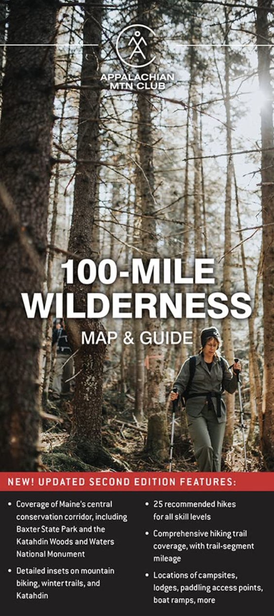 100-Mile Wilderness Map & Guide, 2nd edition