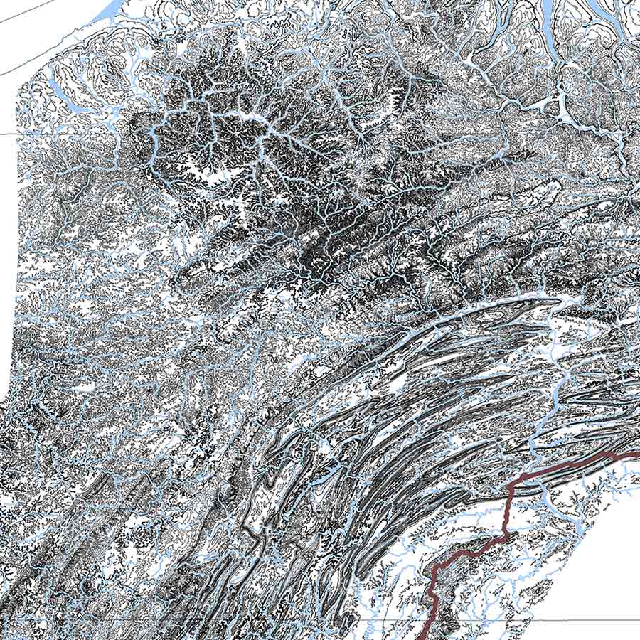 Appalachian Mountains Map