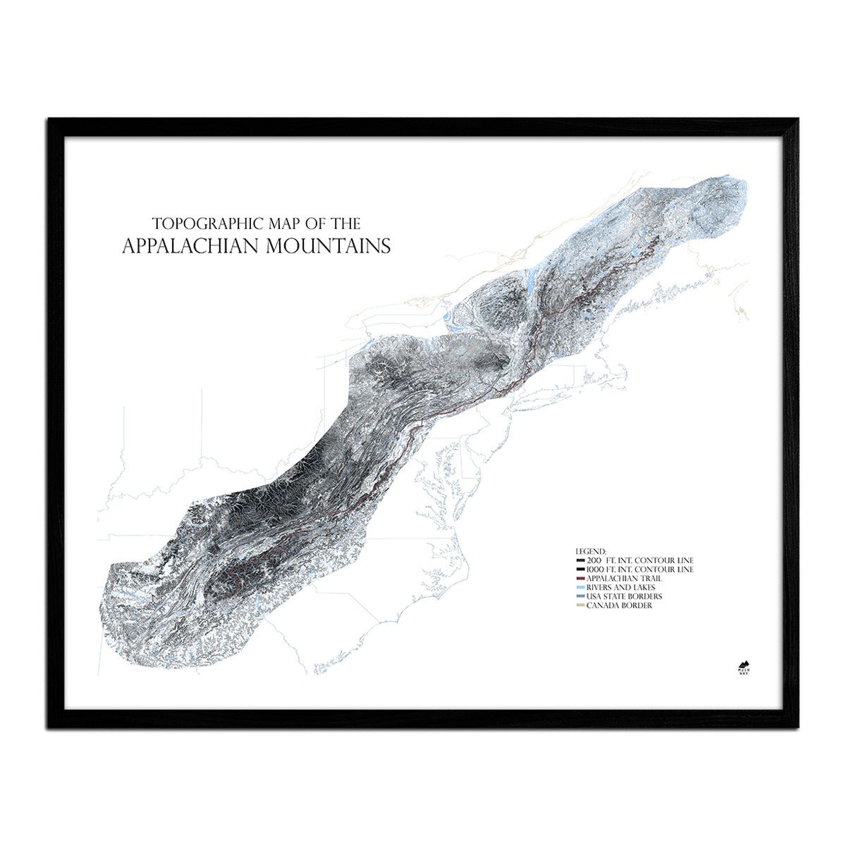 Appalachian Mountains Map