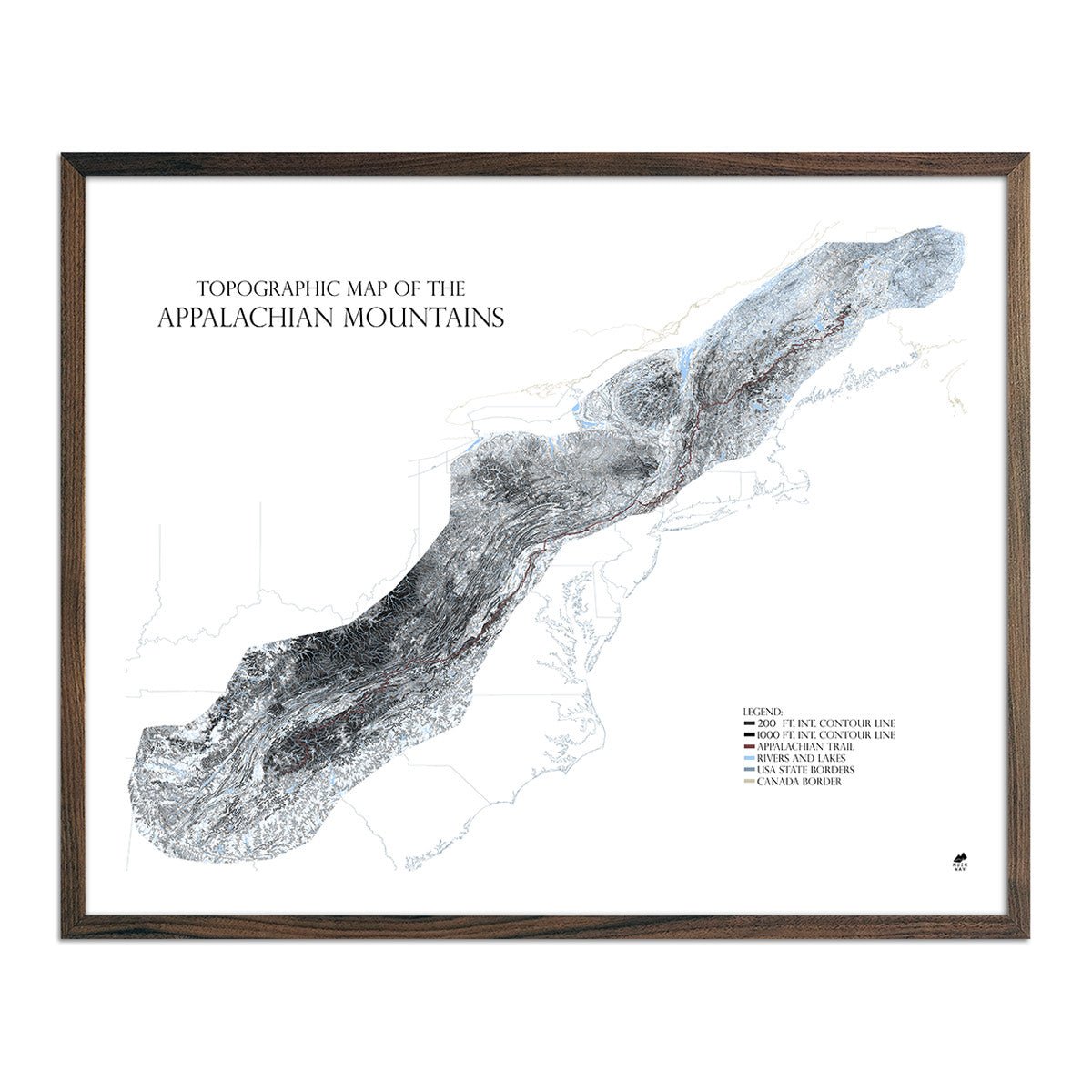 Appalachian Mountains Map