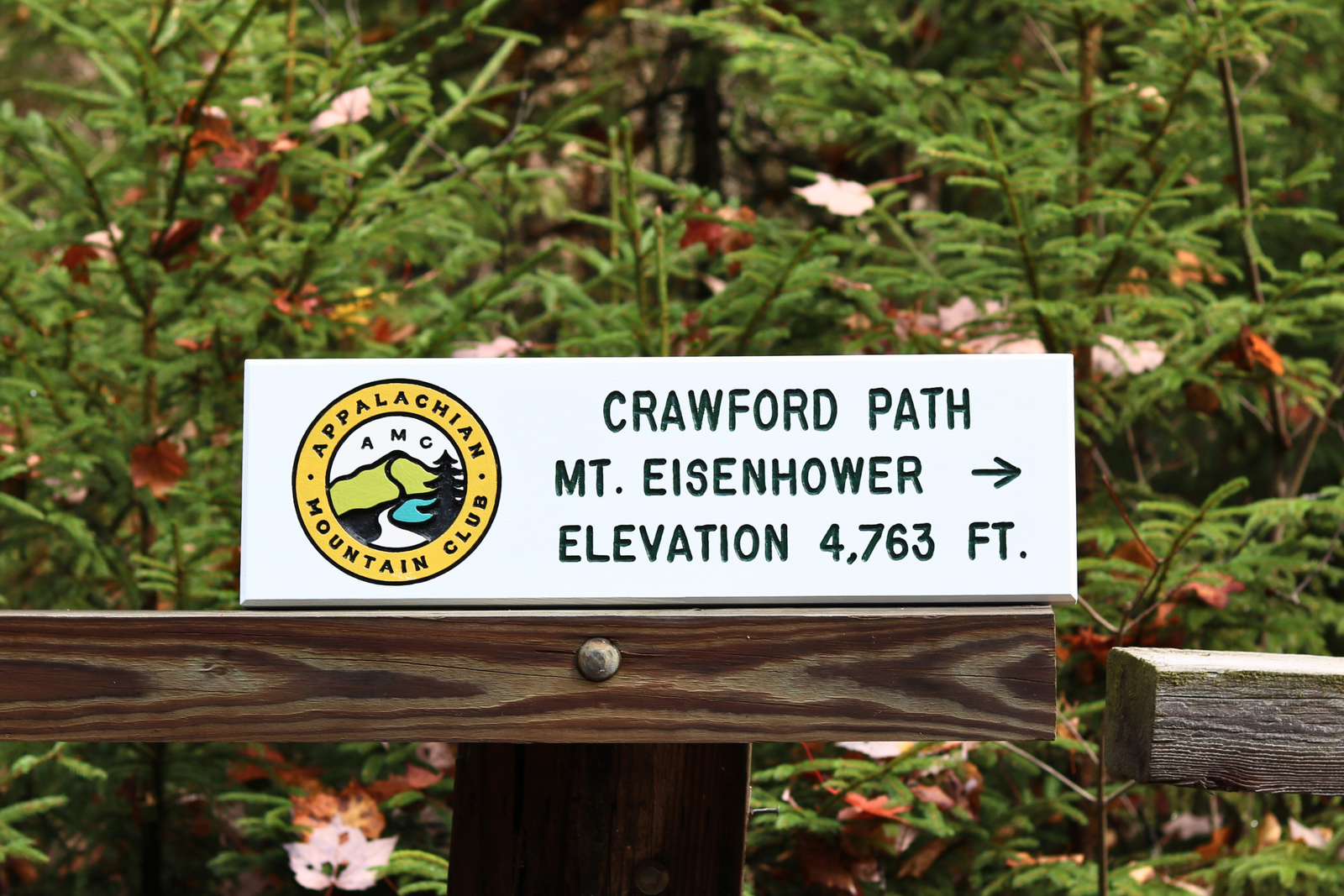 Crawford Path Replica Trail Sign