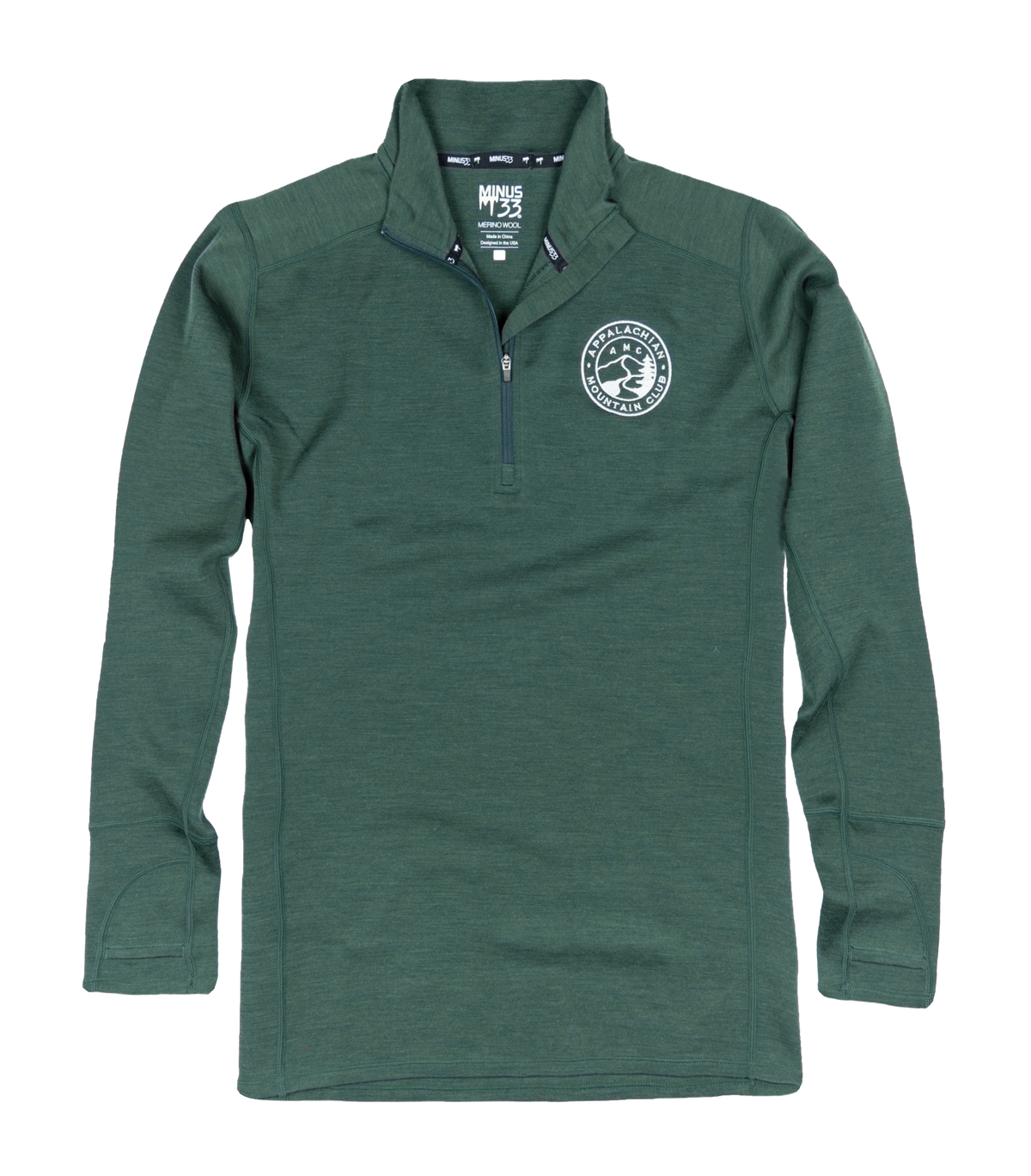 AMC x Minus33 Men's Merino Wool 1/4 Zip