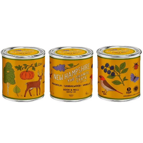 New Hampshire State Candle