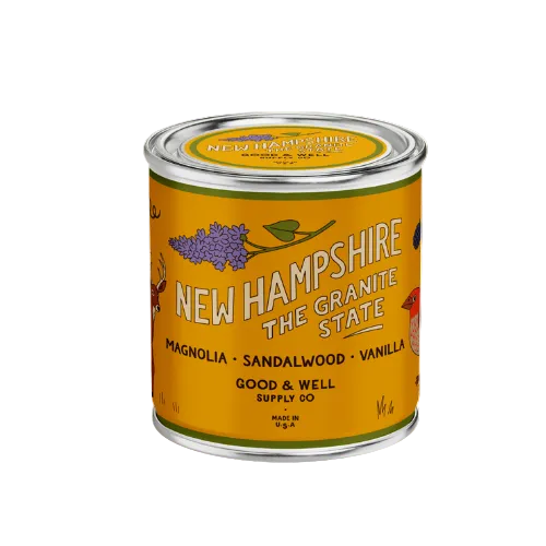 New Hampshire State Candle