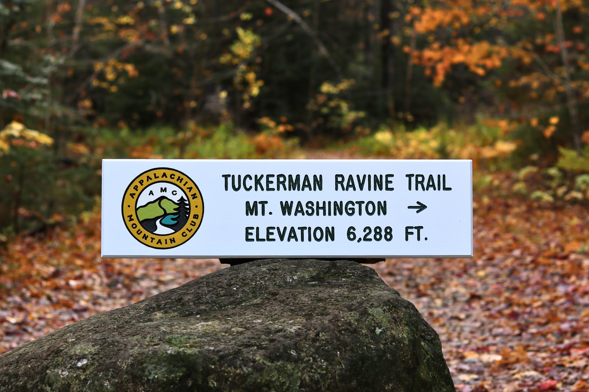 Shonash Ravine Sign Trail Sign Replicas - Appalachian Mountain Club Store