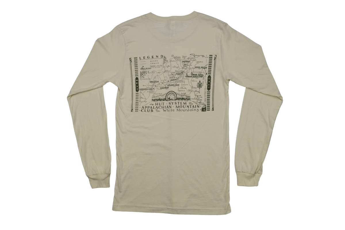 Vintage Huts Map Long-sleeve Shirt