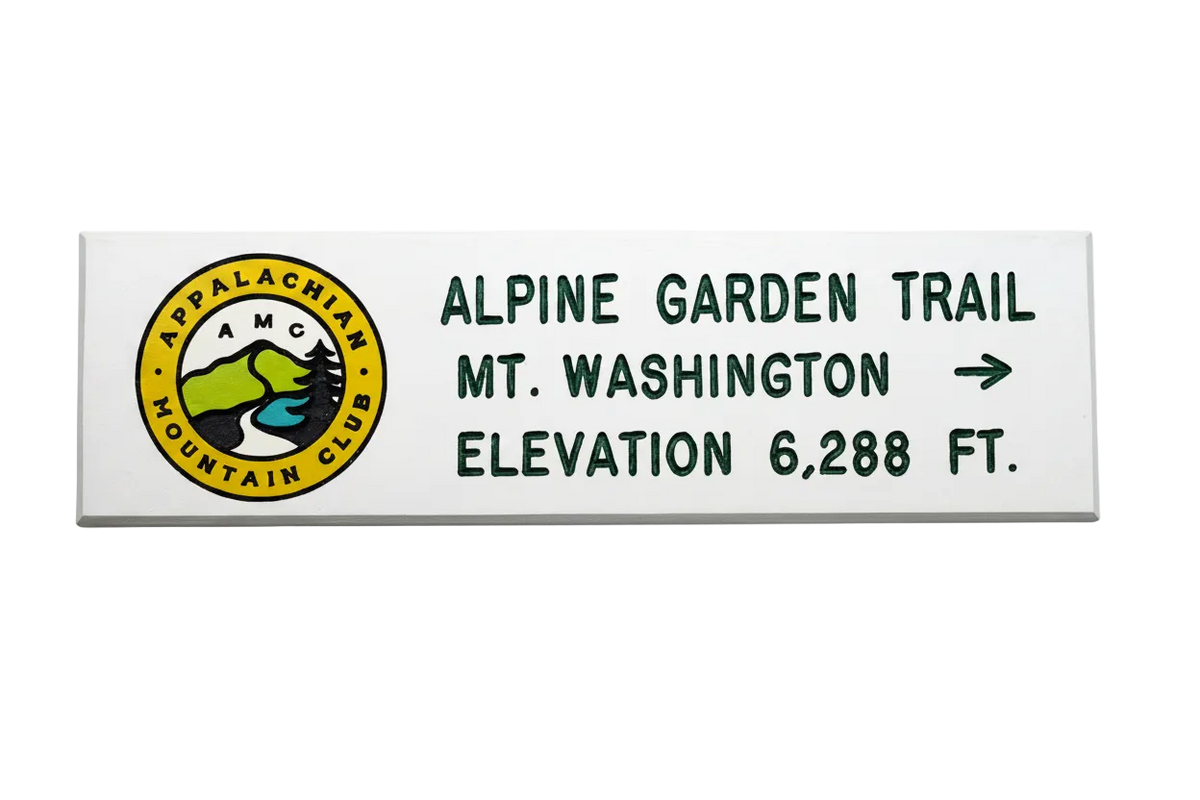 Alpine Garden Replica Trail Sign