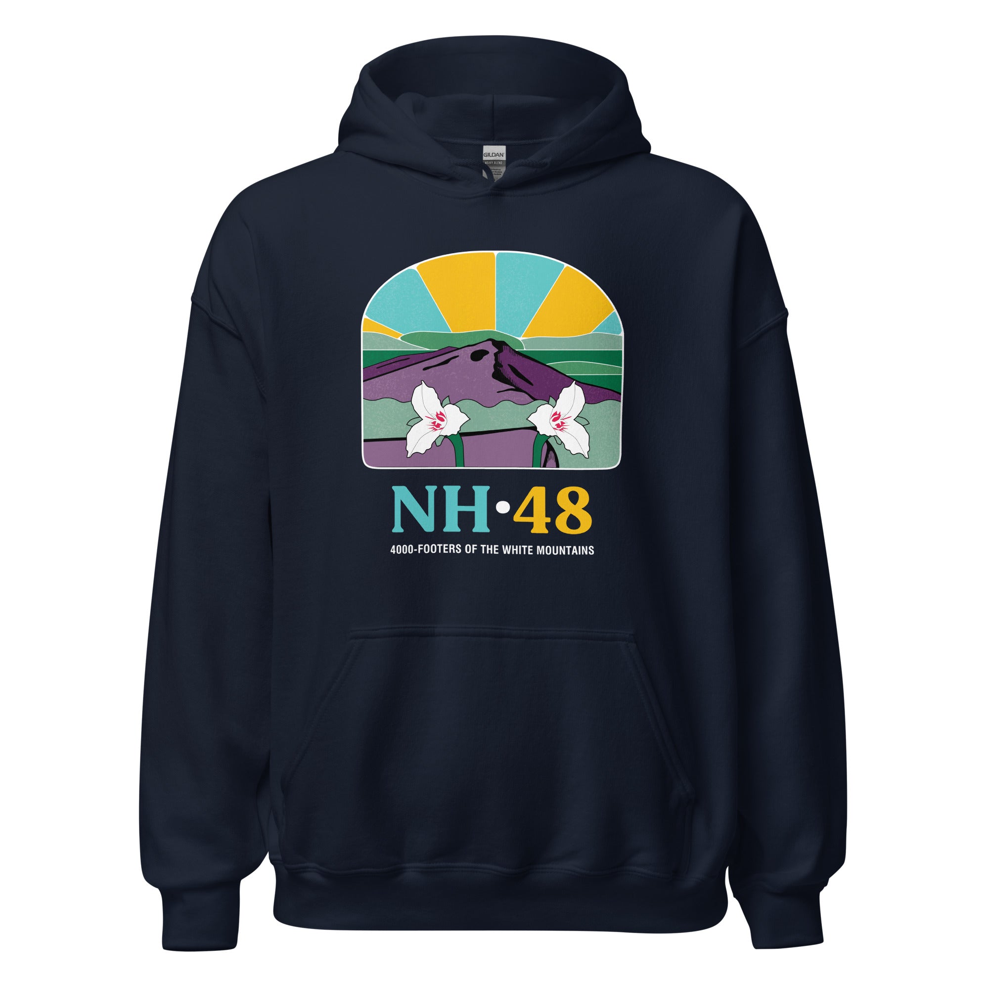 New Hampshire 4000 Footers Hoodie | Sunset Haze