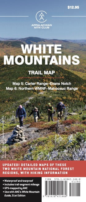 White Mountains Trail Maps 5 &amp; 6: Carter Range–Evans Notch and Northern WMNF–Mahoosuc Range (31st Edition)