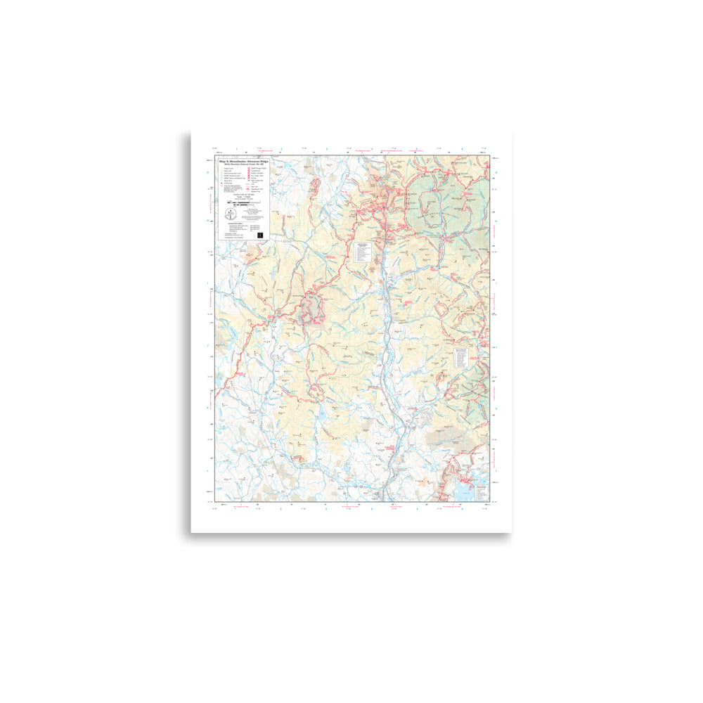 Moosilauke - Kinsman Ridge Map Poster