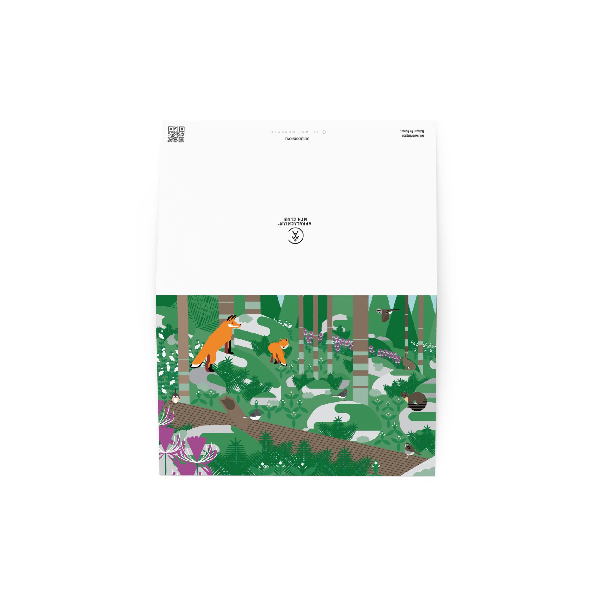Foxes in the Forest Greeting Card