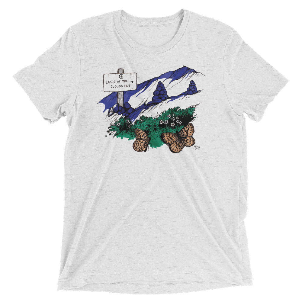 Appalachian Mountain Club Store Watercolor Greenleaf Hut Tee XL